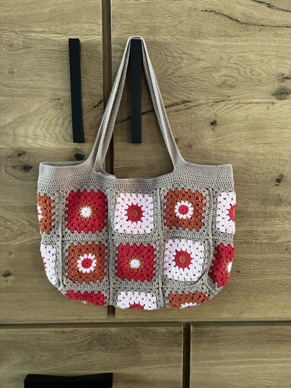 Tas rechthoek bruin/ rood/ roze/ roest